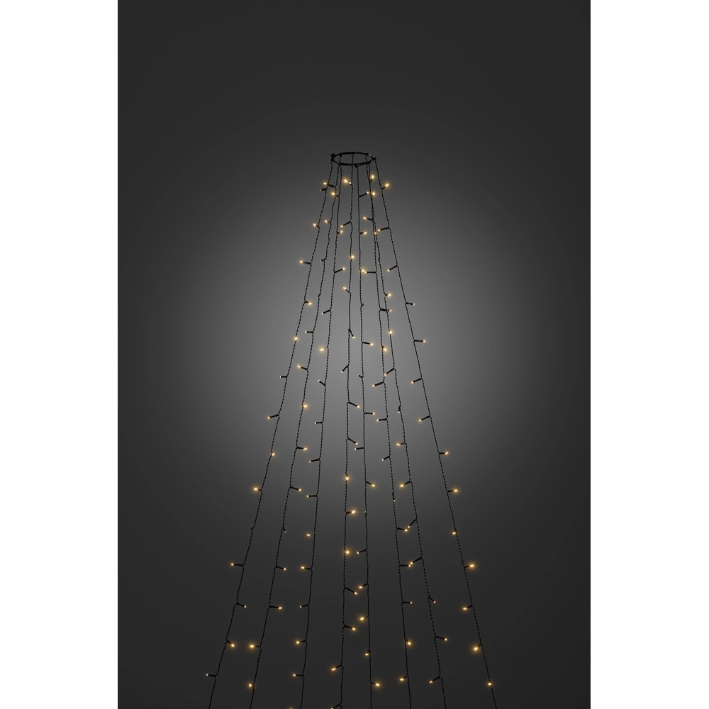 Beleuchtungsset 4m - 8x 50 led - 2200K für den Weihnachtsbaum