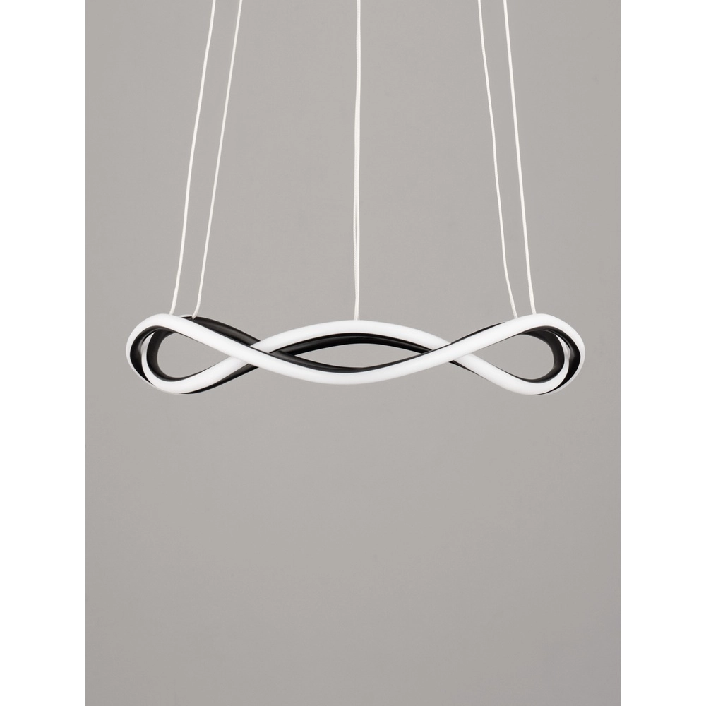 Design-Pendelleuchte Jinal schwarz Ø 45cm Lyora 5212017438720