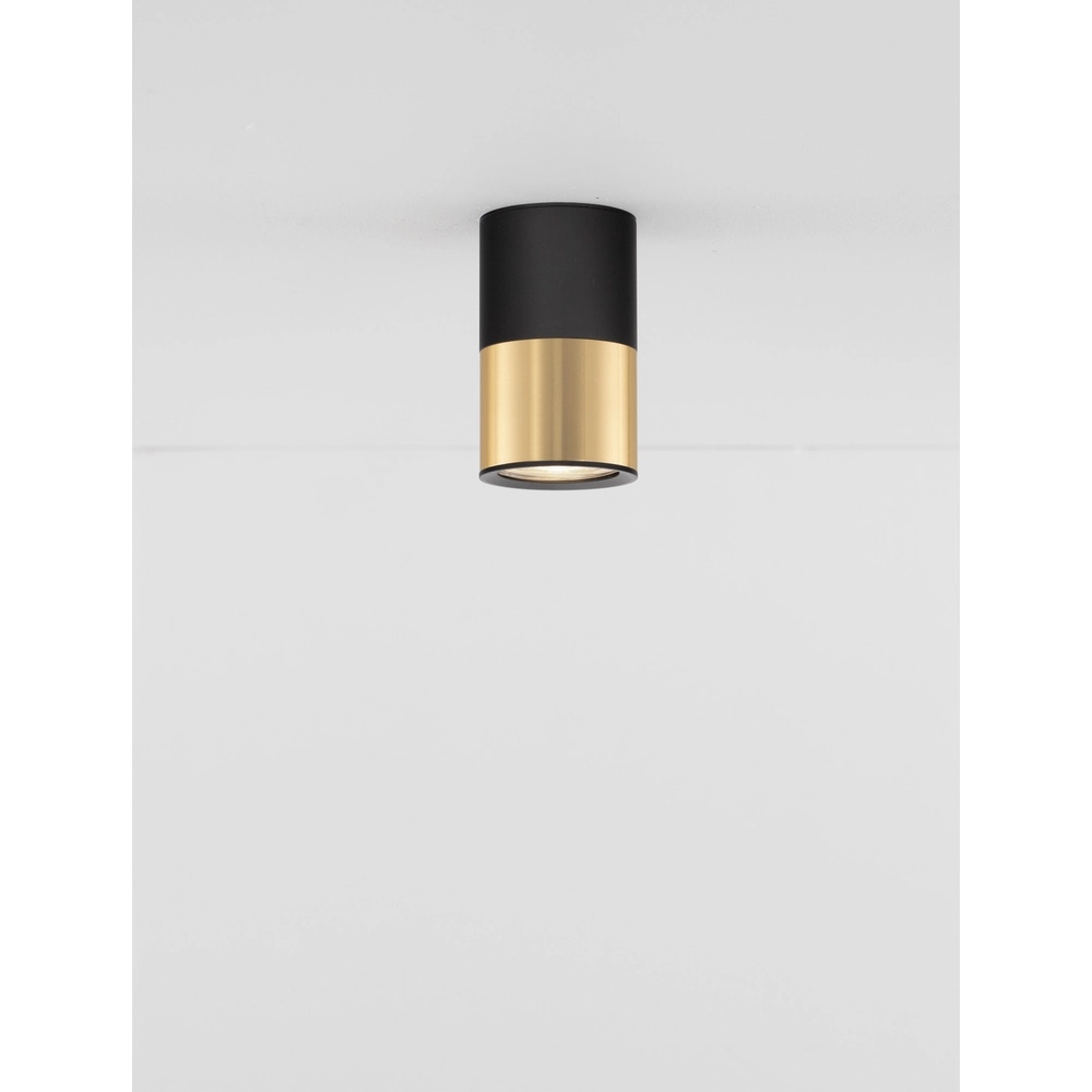 Deckenstrahler Picto 10cm schwarz mit gold Lyora 5212017430359