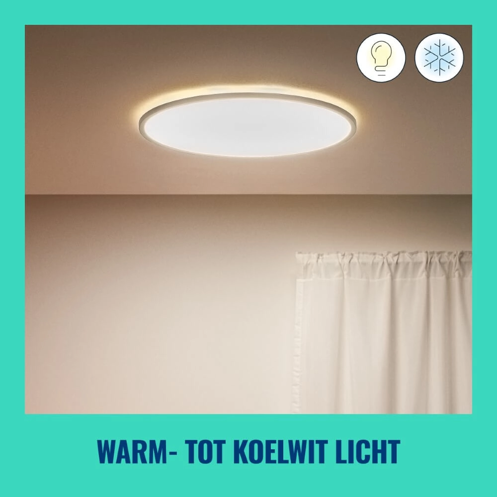 Intelligente Deckenleuchte SuperSlim Ø 55cm - weiß WiZ 8719514554979