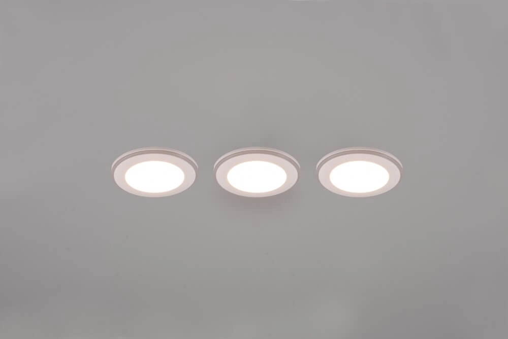 Weiße Einbaustrahler Argus 3er-Set Trio 4017807574494
