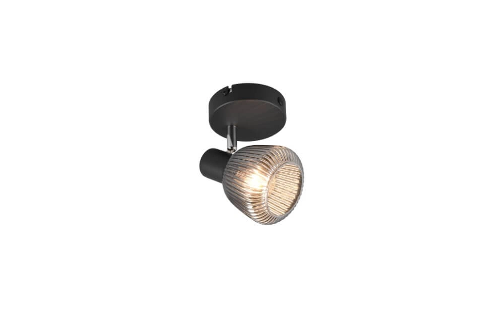 Wandleuchte Tarifa mit geripptem Glas Trio 4017807615821