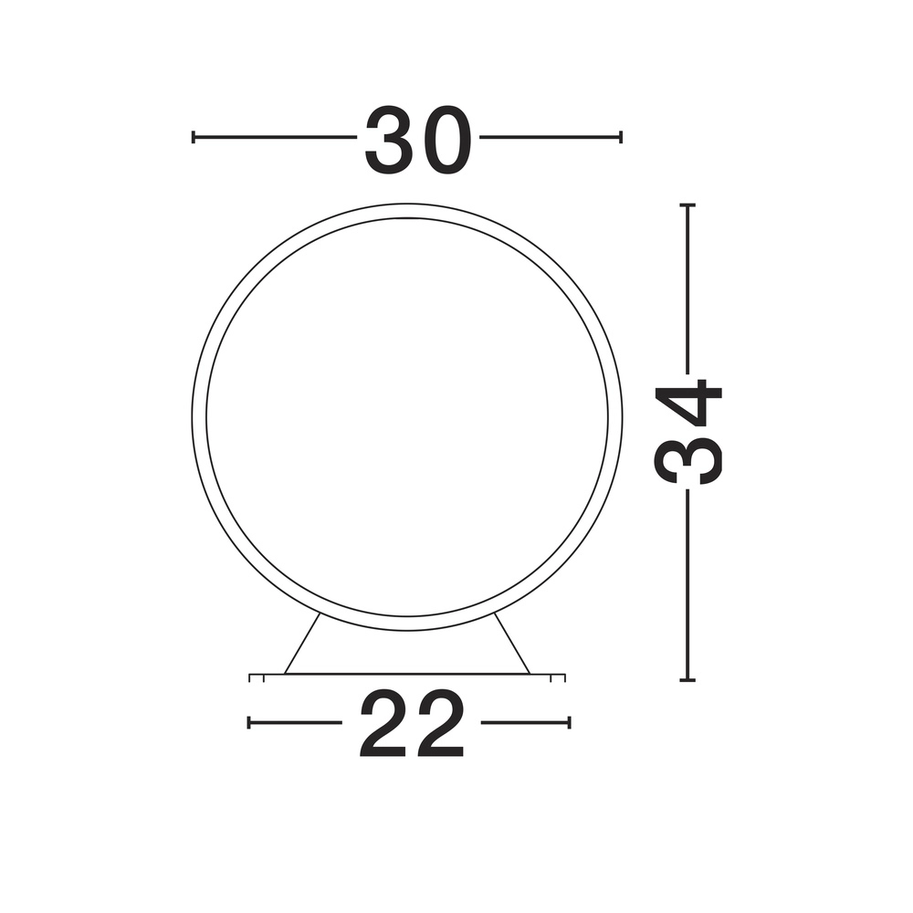 Einzigartiges Ringlicht Metro Ø 30cm Lyora 5212017450814