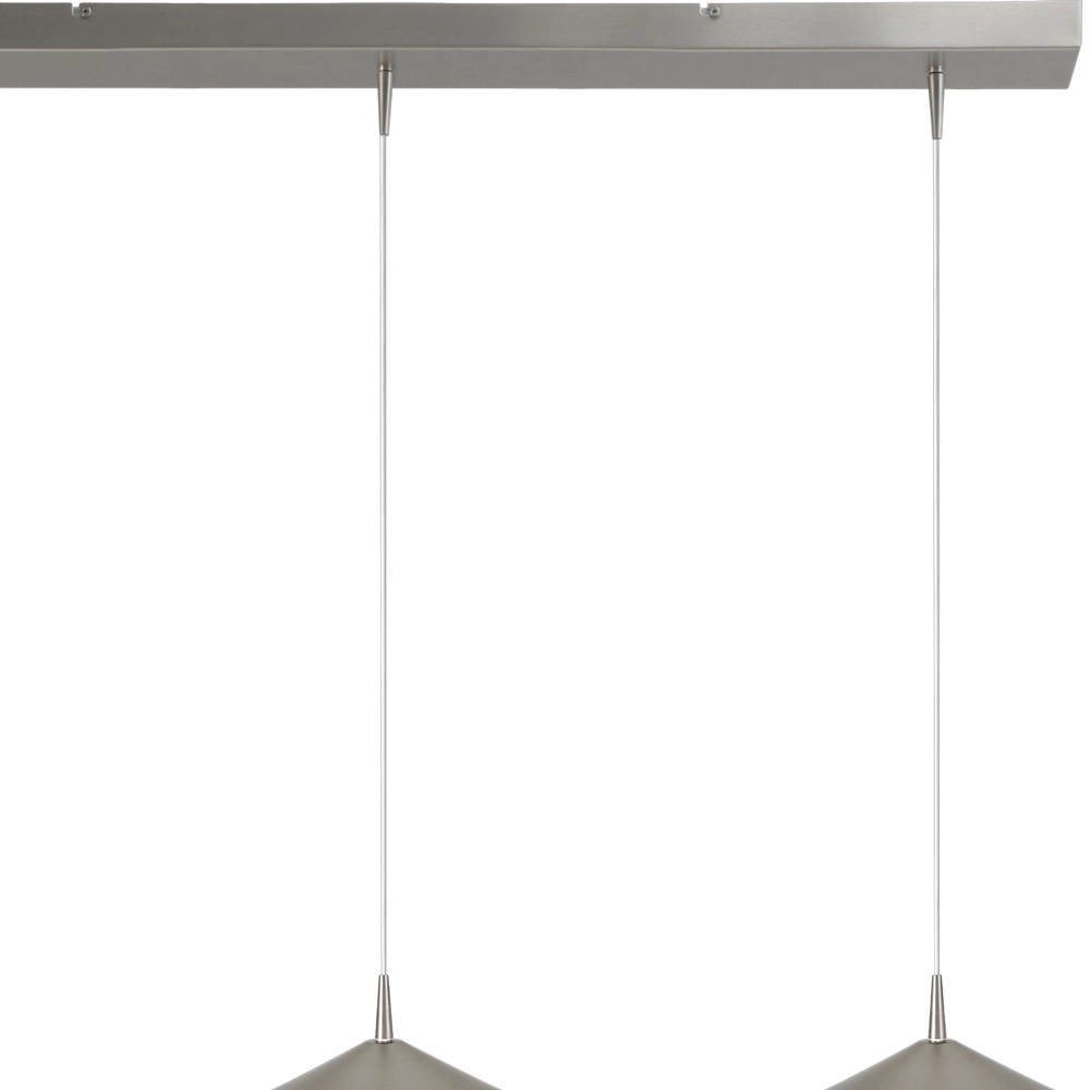 3-Licht Pendellampe Ceppo Nickel Ø 18 cm Masterlight 8718121358529