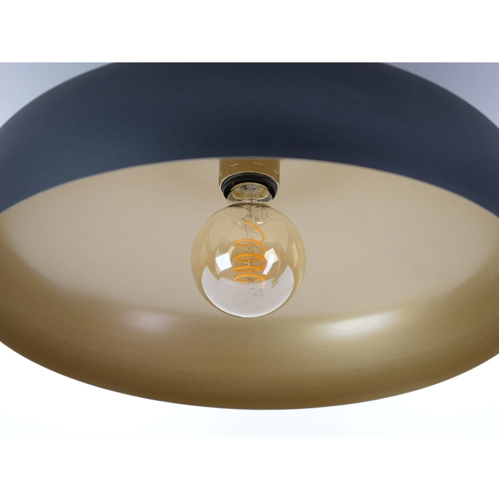 Schwarze Deckenlampe Mogano Ø 40cm - 1x E27 Eglo 9002759318499