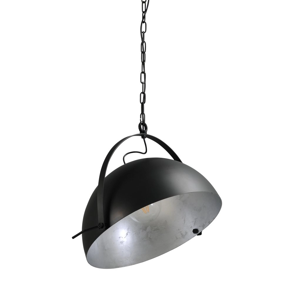 Pendelleuchte Larino 50 schwarz mit altem silber Masterlight 8718121234472