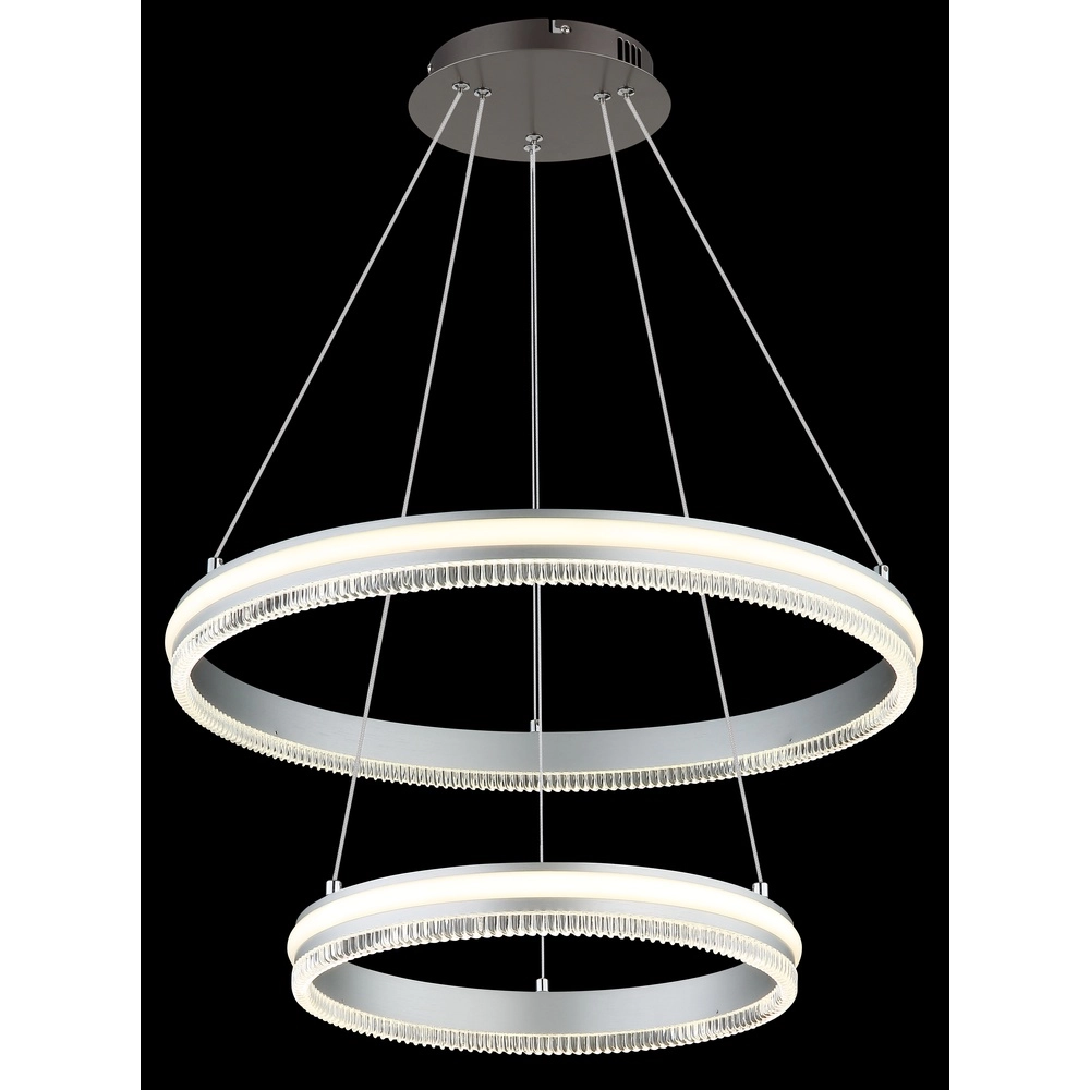Pendellampe Francine Gunmetal 2 Ringe Globo 9007371583645
