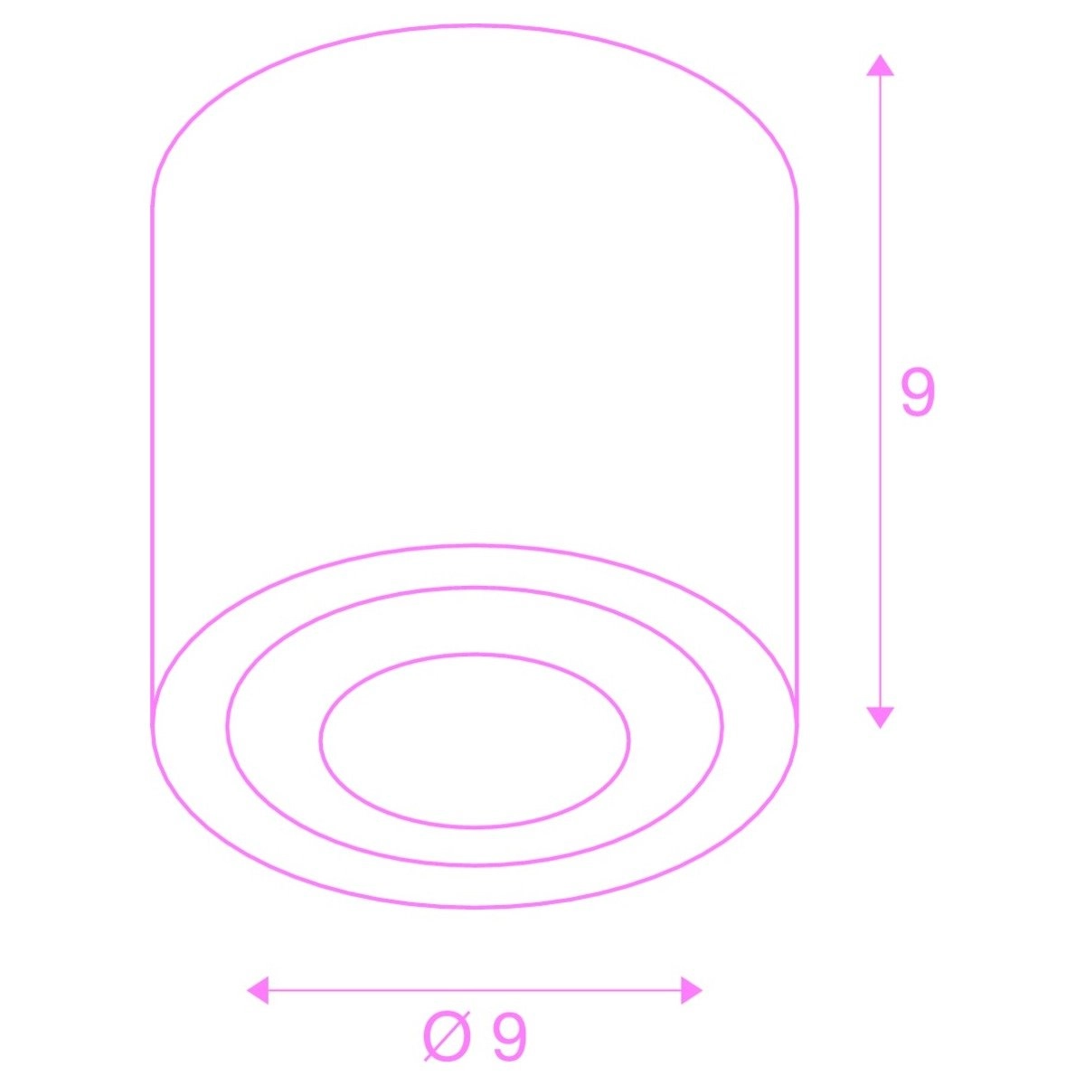 LED Deckenspot Oculus 10,5 cm weiß SLV 4024163248174