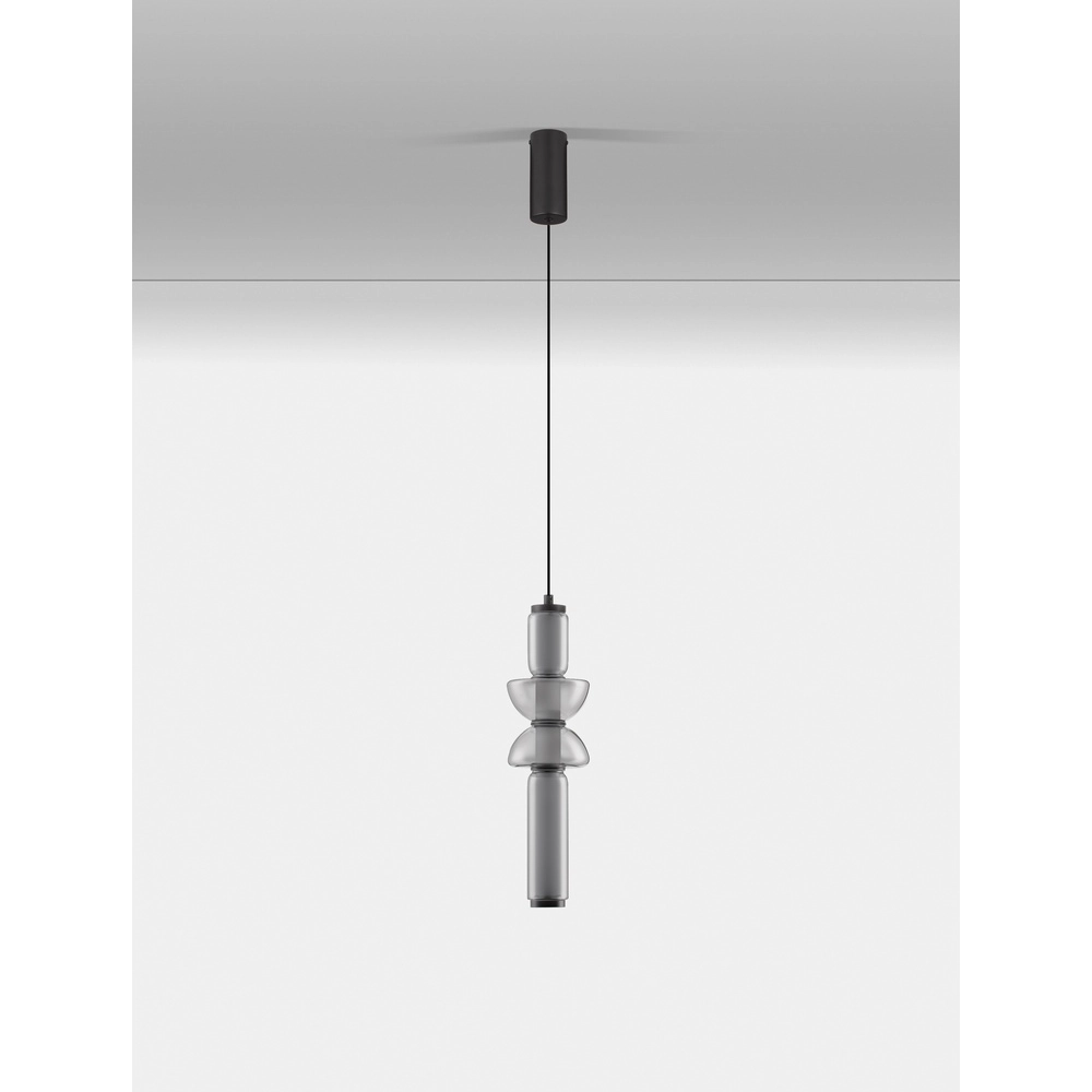 1-flammige Pendelleuchte Ulon Rauchglas Lyora 5212017474179