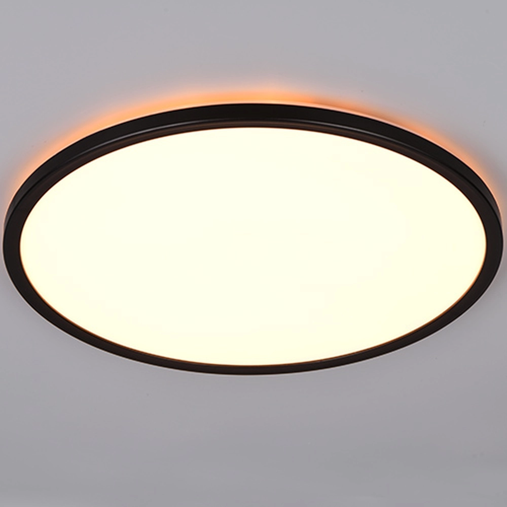Runde Deckenlampe Emra schwarze Ø 42cm Trio 4017807704150