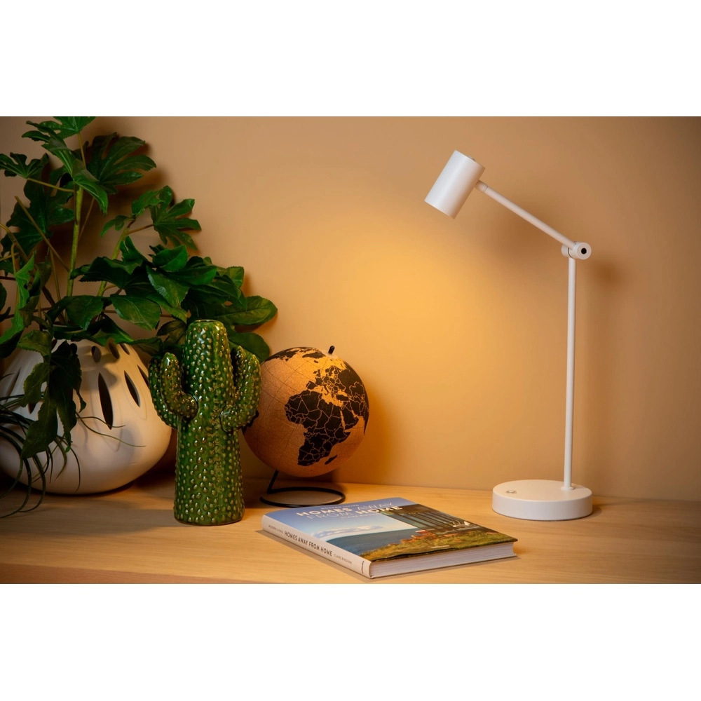 Wiederaufladbare Schreibtischlampe Tipik Weiß Lucide 5411212361332