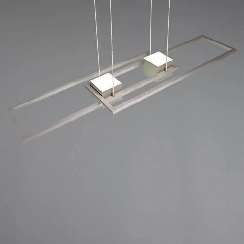 LED-Hängelampe Büro Albany Edelstahl Trio 4017807610321