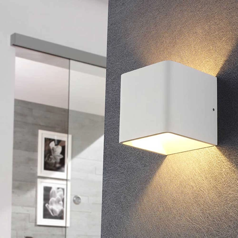 LED auf und ab Licht Fulda 6W - 2700k - 10 cm weiß Artdelight 8719831733583