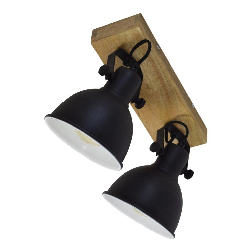 Deckenstrahler Woody Doppelter Vintage schwarz Urban Interiors 8719325467178