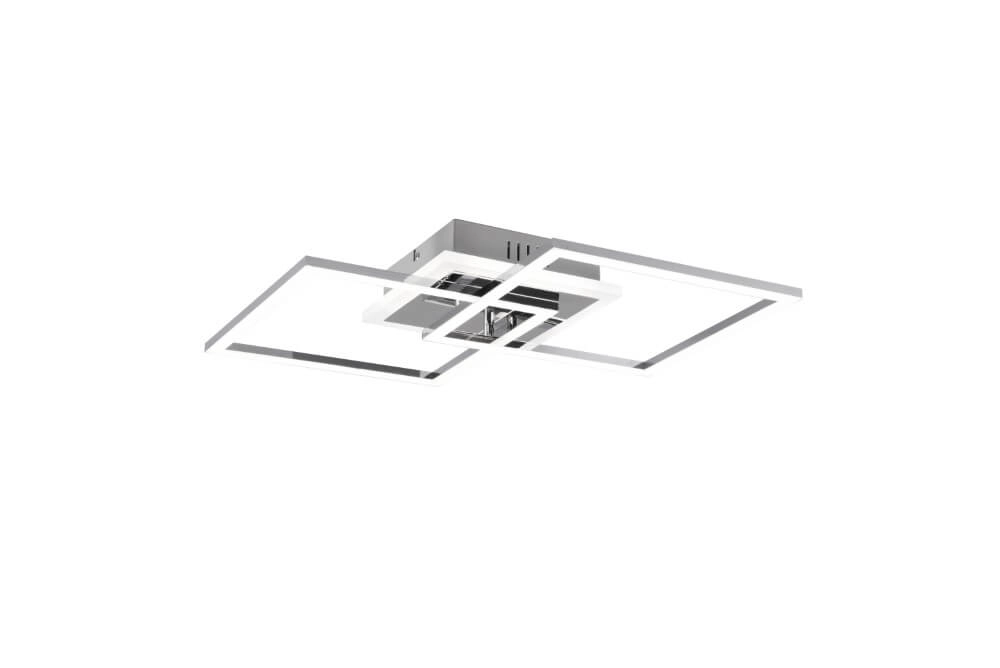 LED-Deckenleuchte Venida Dimmbares 2-flammiges Chrom Trio 4017807521931