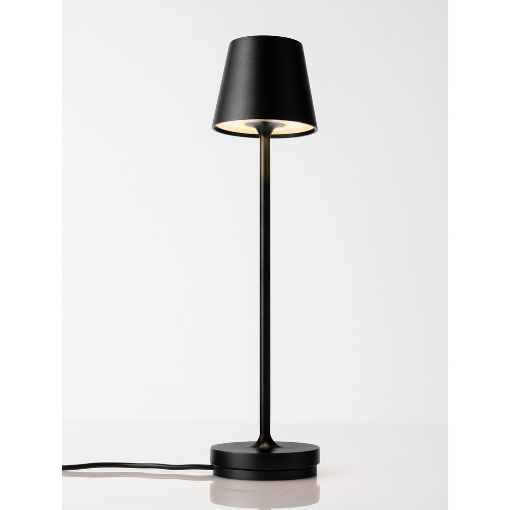Tischlampe Petit Schwarz wiederaufladbar Lyora 5212017450777