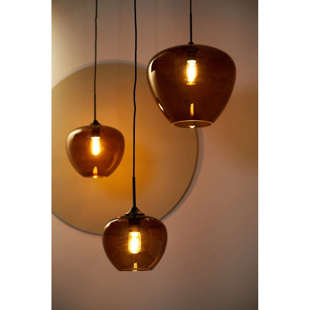 Pendellampe Mayson Ø 23 cm bernsteinfarben Light & Living 8717807614157