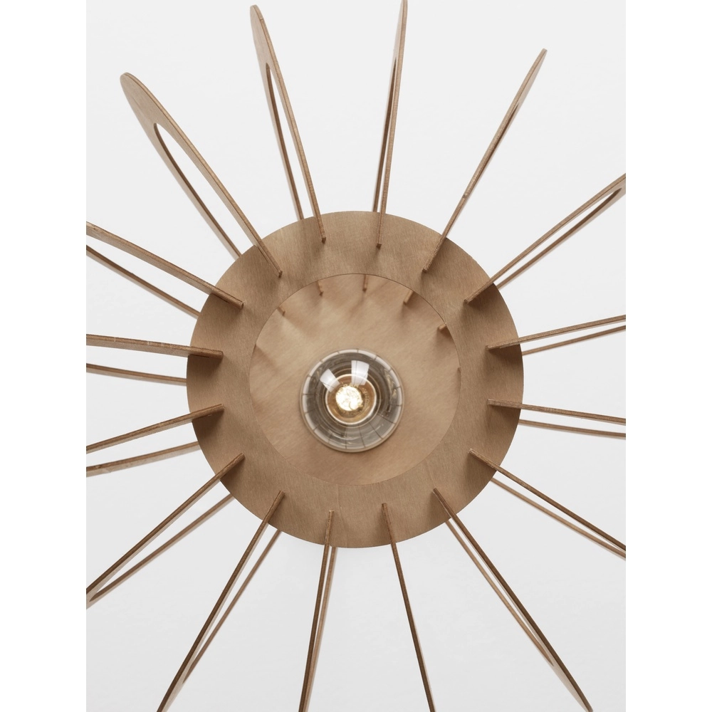 Pendelleuchte aus Holz Ottoline dunkel Ø 40cm Lyora 5212017436207