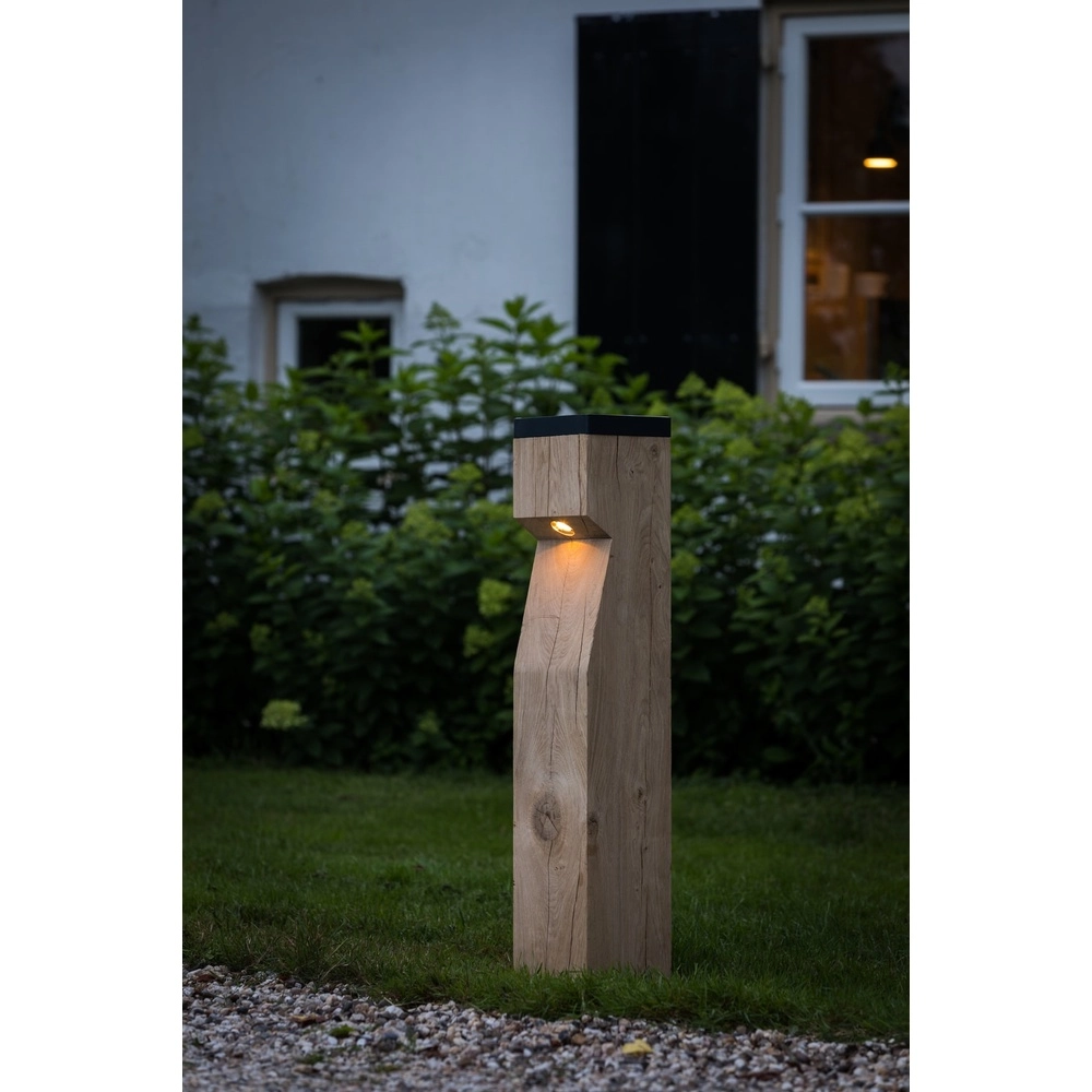 Holz-Solarbahnbeleuchtung Eye Solar Accoya - 17,5x17,5x90 -2700K Timberlab 8716803513860