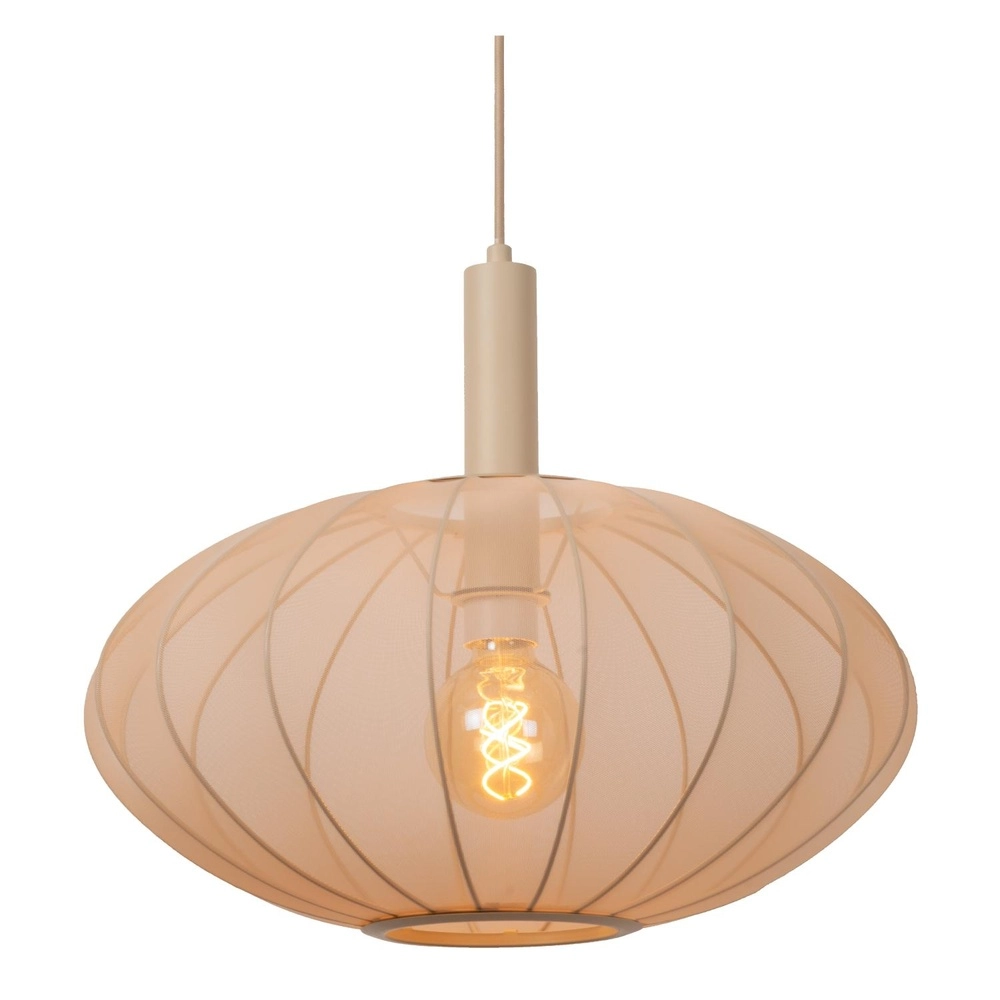 Pendellampe Corina sandbraun Ø 50 cm