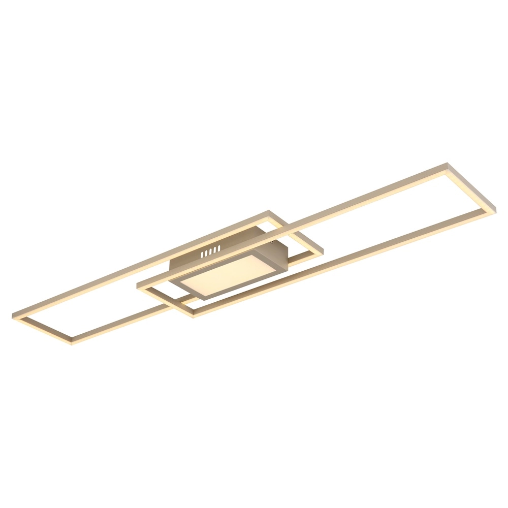 Längliche Deckenlampe Saunders Sandbraun Globo 9007371587353