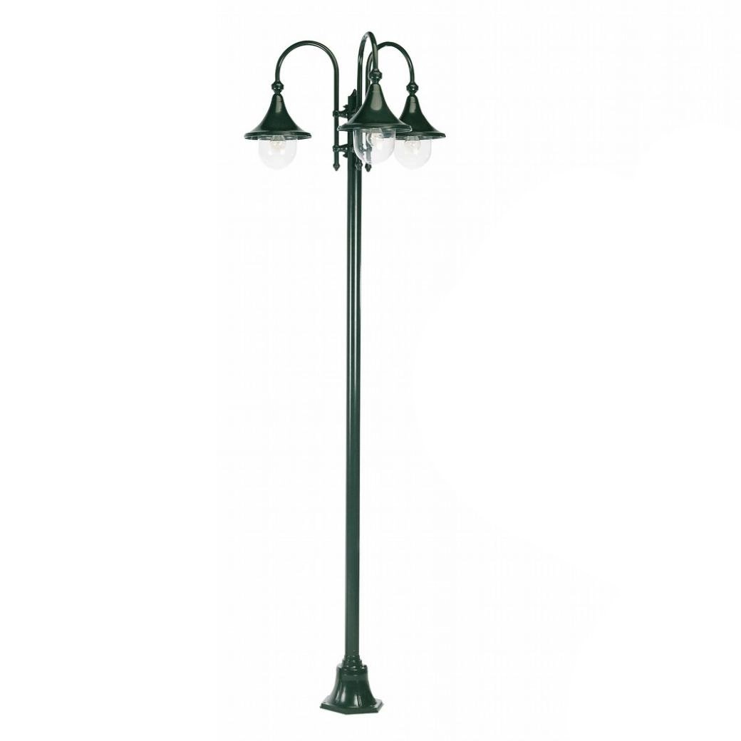 Klassische 3-flammige Stallleuchte Rimini grün KS 8714732504904