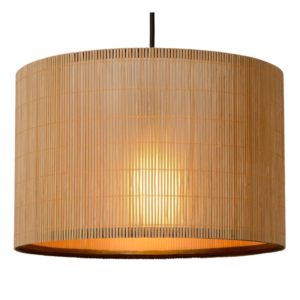 Pendellampe Magius 3-Licht Rattan Lucide 5411212031693