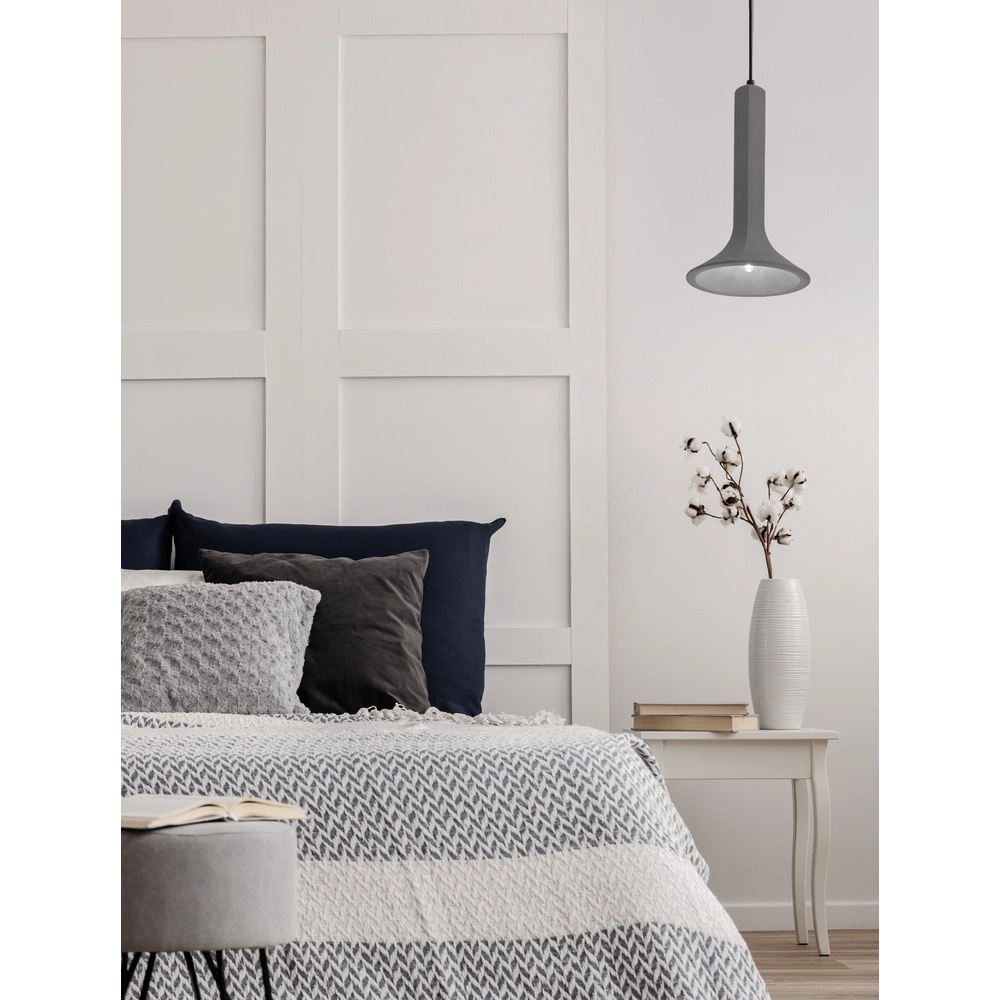 Einzigartige Pendelleuchte Dylan grau Ø 22,3cm Lyora 5212017440389