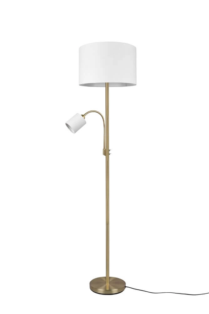 Stehlampe Hotel messingfarben
