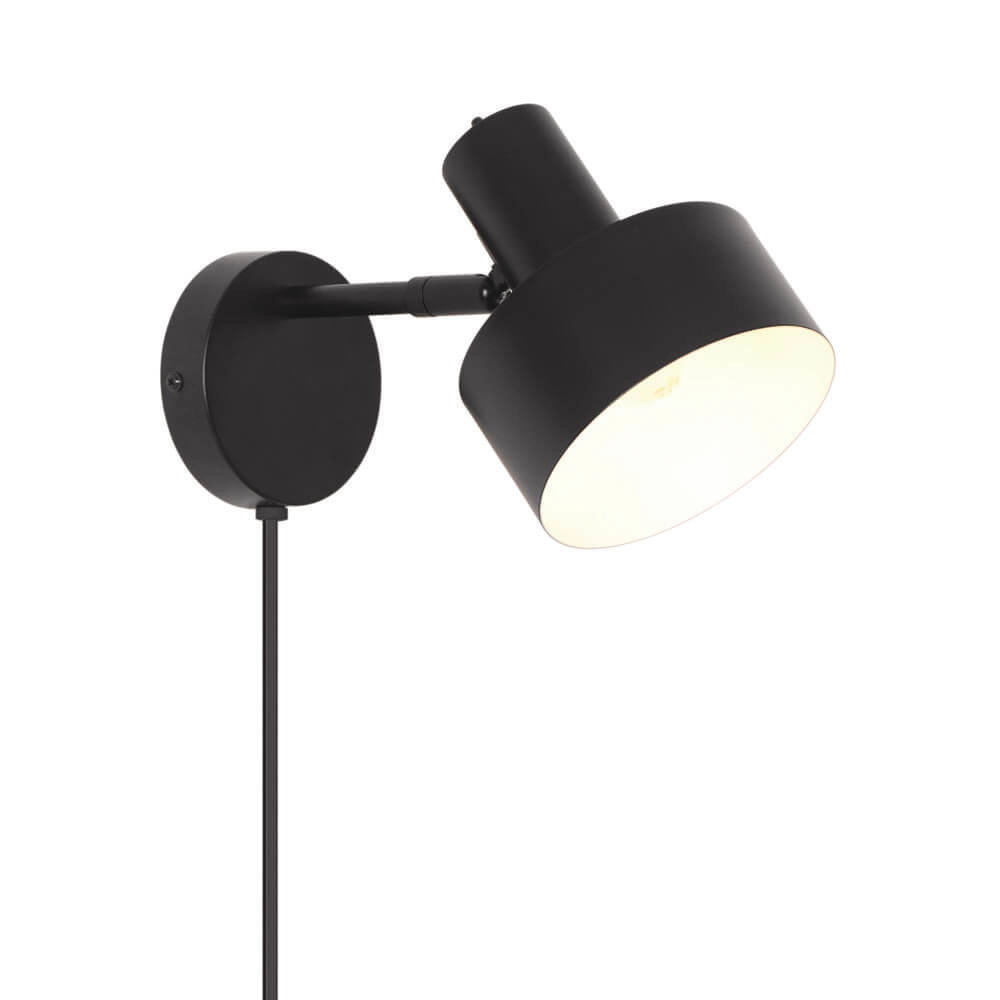 Design-Wandleuchte Matis schwarz