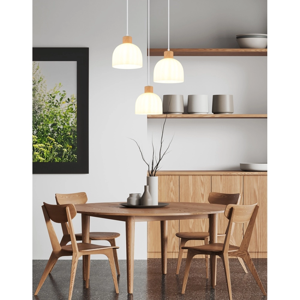 3-Licht Pendellampe Swanson Weiß Globo 9007371592999