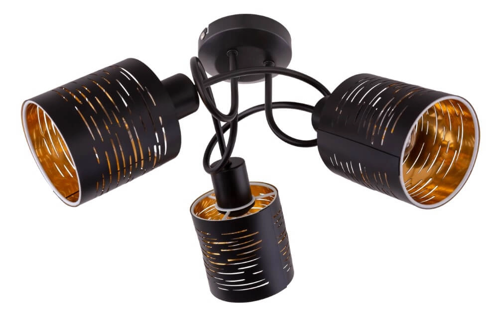 Deckenleuchte schwarz Tunno 3-flammig Globo 9007371386086