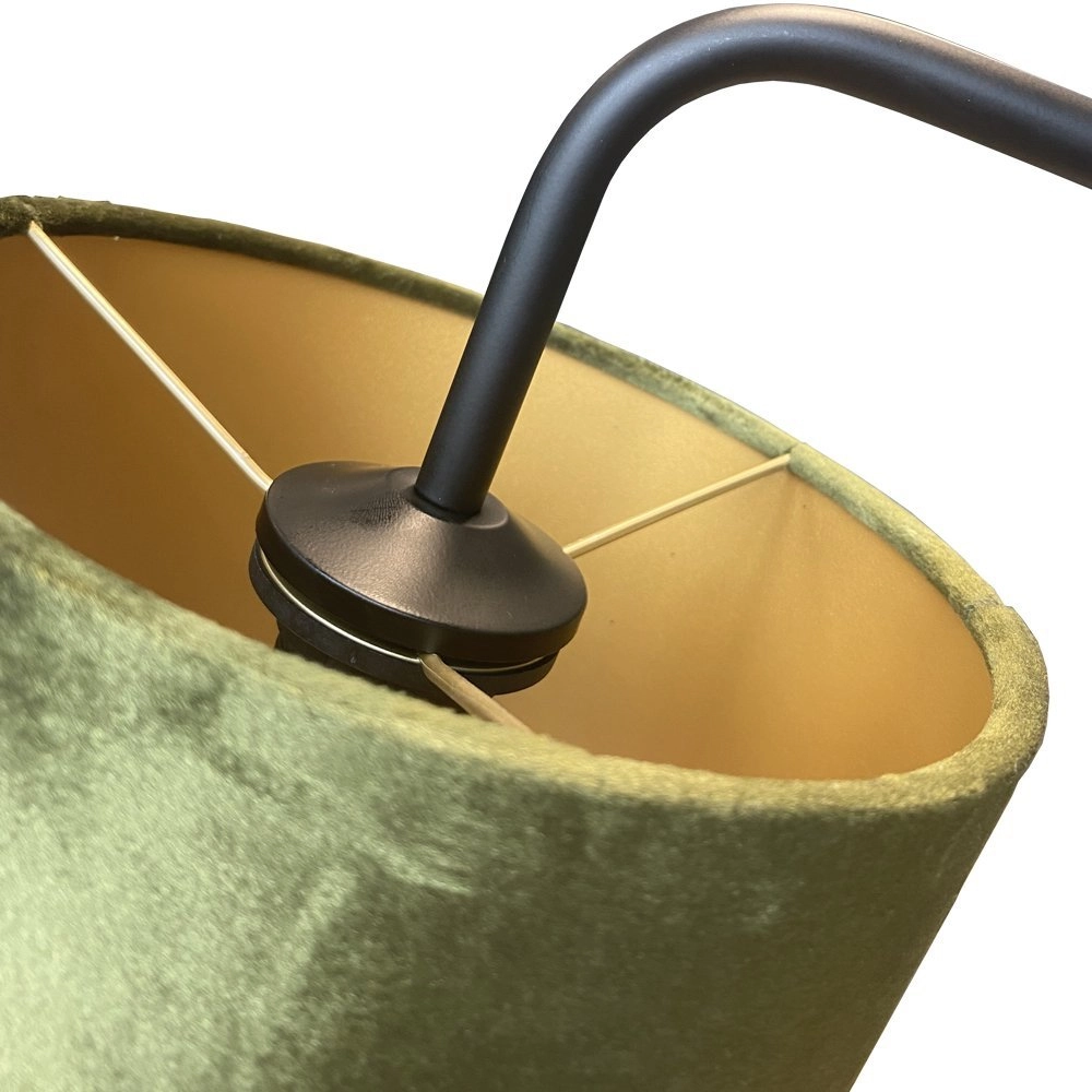 Tischlampe Venus mit olivgrünem Lampenschirm Masterlight 8718121251271