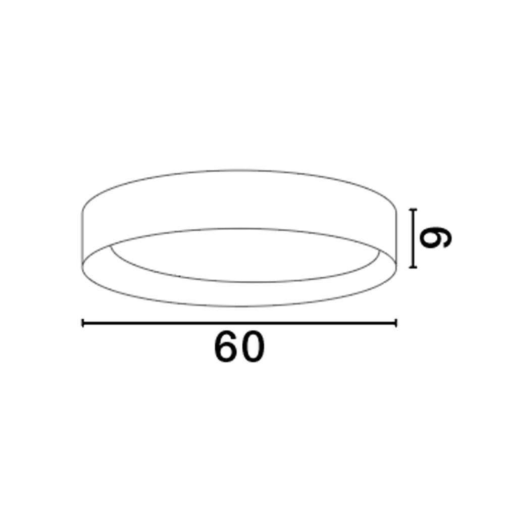 Deckenlampe Stake schwarz Ø 60cm Lyora 5212017445957