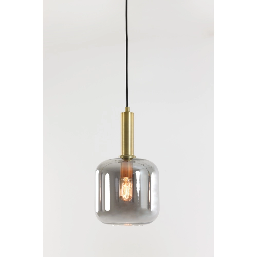 Rauchglas-Pendellampe Lekar Ø 16cm - 1x E27 Light & Living 8717807610968