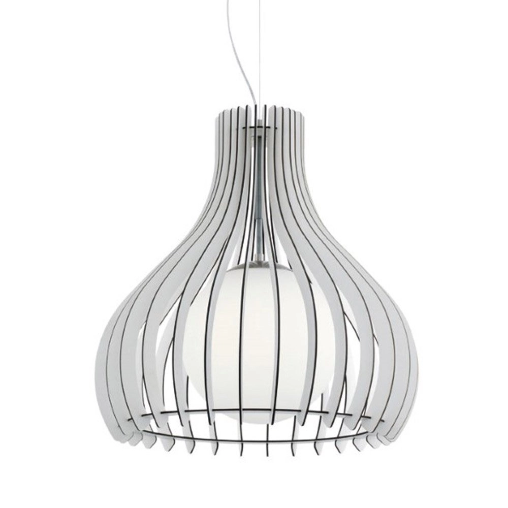 Pendelleuchte Tindori 50 cm weißes holz Eglo 9002759962111