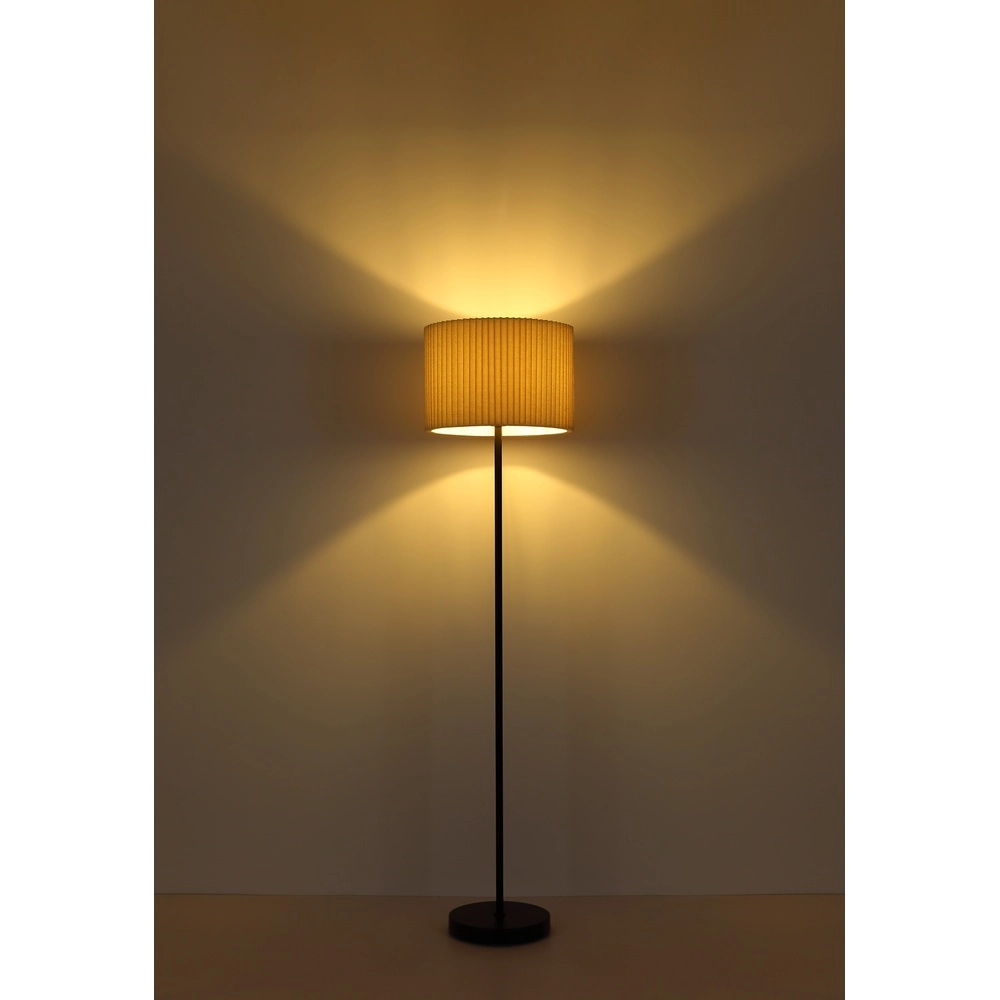 Stehlampe Page Ø 38 cm weiß mit Schwarz Globo 9007371528592
