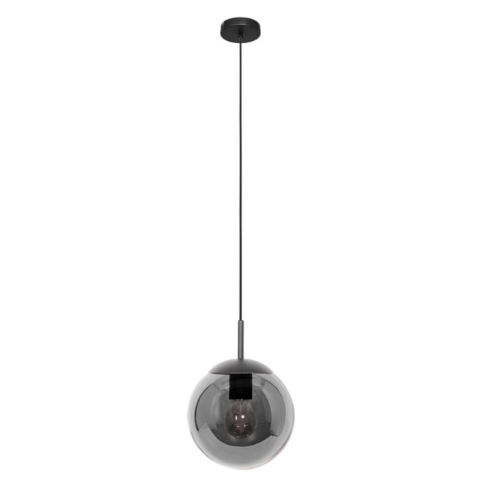 Hängelampe aus schwarzem Glas Bolique Ø 25cm Steinhauer 8712746166385