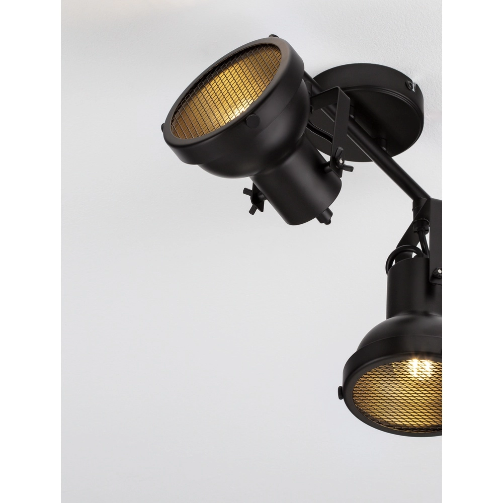 Deckenlampe Ruvi 2-flammig schwarz Lyora 5212017446367