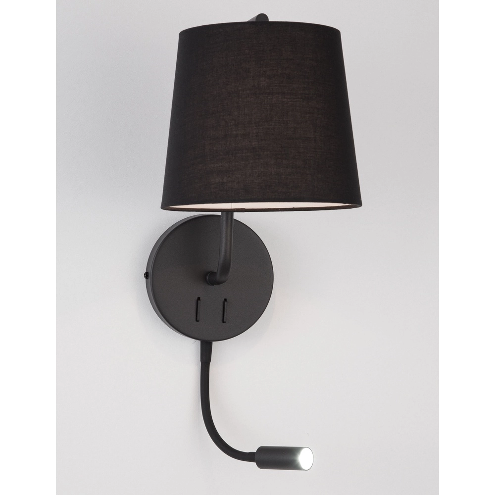 Nachttischlampe Sage schwarz