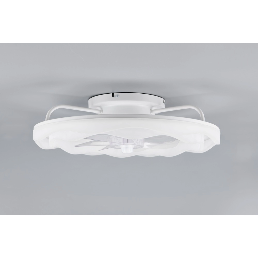 Weißer Fächer Skaulo Entwurf Ø 50cm Trio 4017807698831