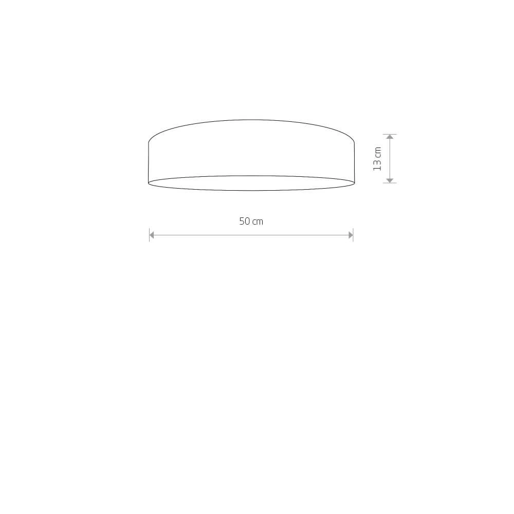 Cremefarbene Deckenlampe Turda Ø 50cm Lyora 5903139895293