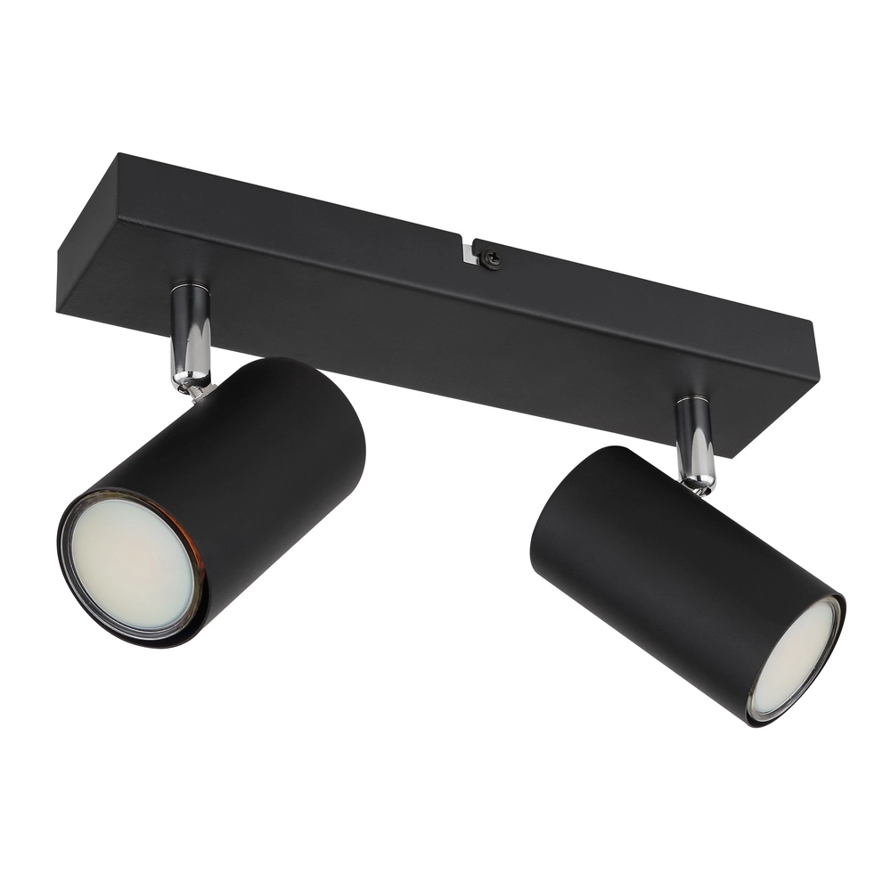 Deckenlampe 2-Leuchten Robby Schwarz Globo 9007371442515