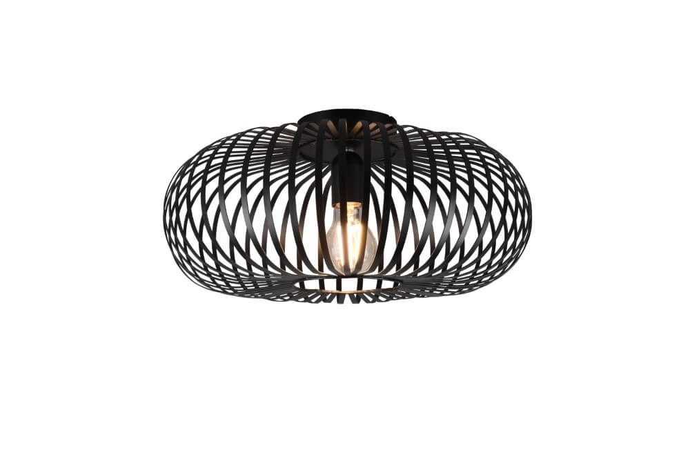 Schwarze Deckenlampe Johann Ø 40cm Trio 4017807504170