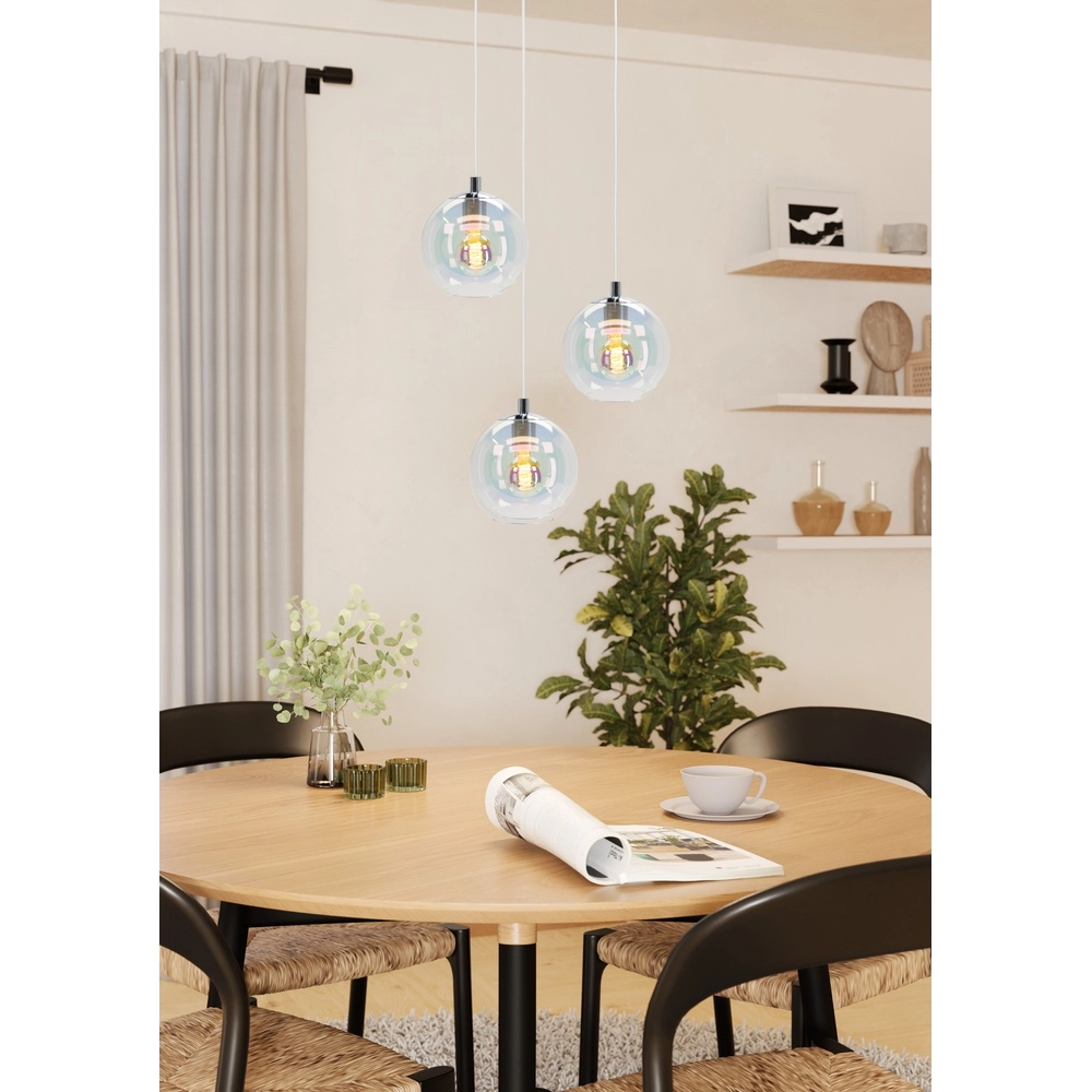 Pendelleuchte Ariscani 2 3-flammig chrom rund Eglo 9008606358106