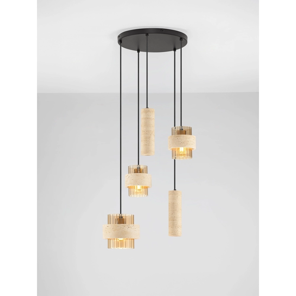 Moderne Pendellampe Melony Sandbraun Lyora 5212063501256