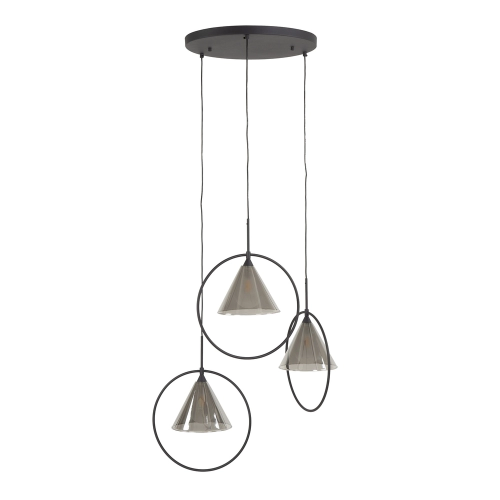 3-Licht-Pendellampe Conic für Runde Tisch Lyora 8716803512016