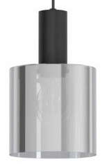 Pendelleuchte Gorosiba schwarz mit Rauchglas Eglo 9002759987527