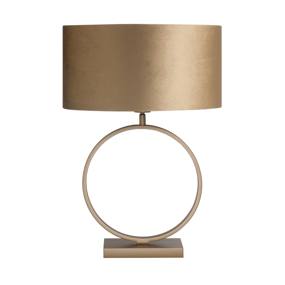 Design-Tischleuchte Siena Kupferbronze oval