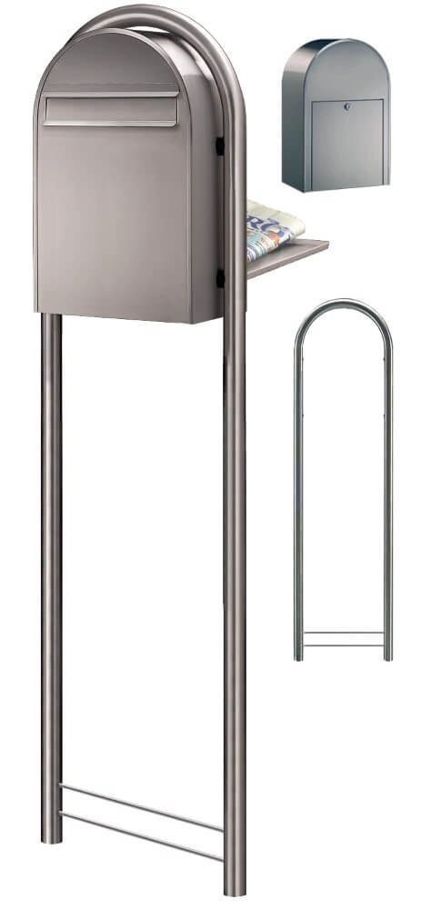 Briefkasten Classic B i Edelstahl Bobi 6417237006110